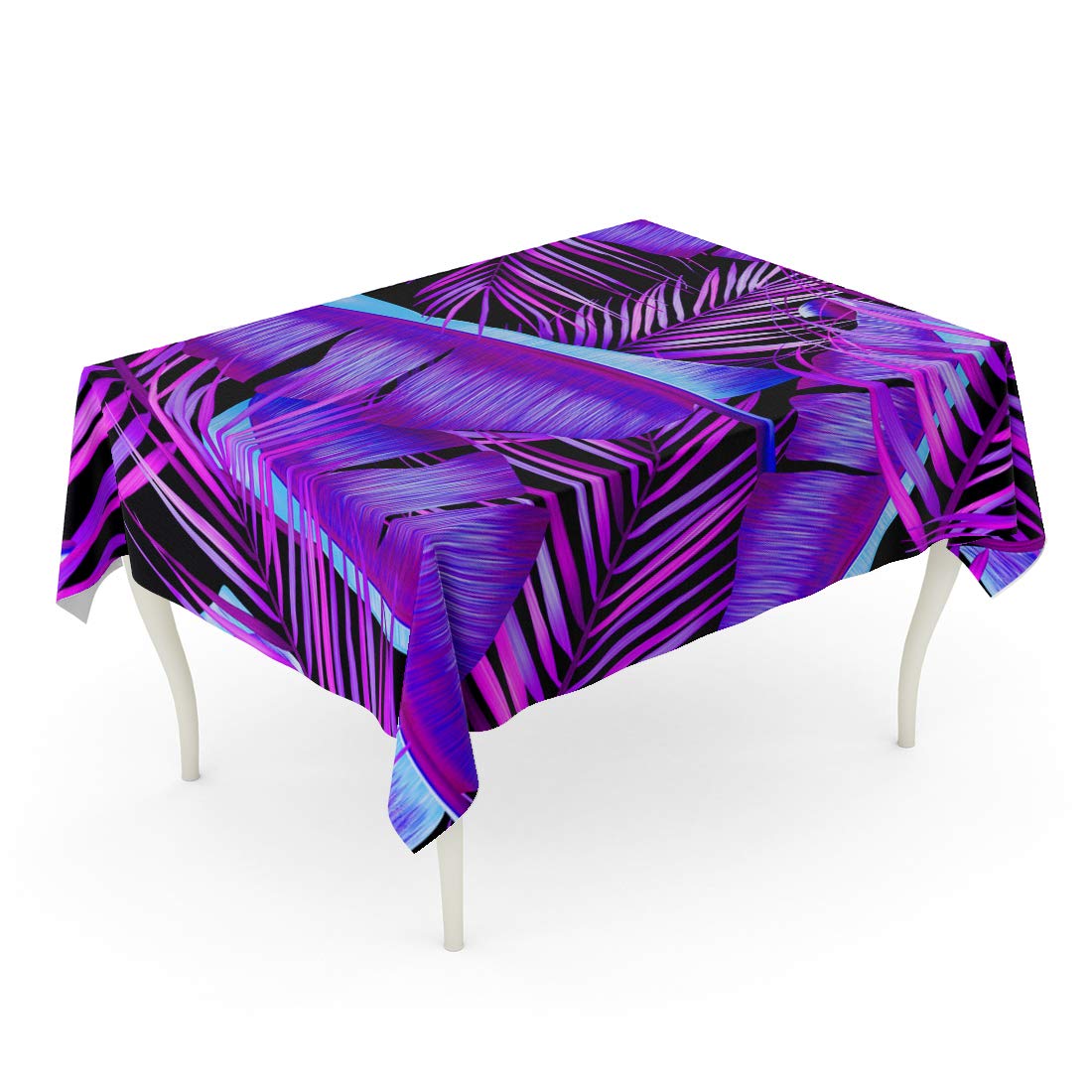 KDAGR Green Abstract Tropical Colorful Leaves Floral Pattern in