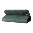 thumbnail image 4 of Zipper Wallet Case for iPhone 15 Large Capacity Card Slots Holder Magnetic Cover, Luxury PU Leather Shockproof Flip Case with Kickstand Wrist Strap Handbag Protective Case, Green, 4 of 11