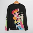 thumbnail image 3 of The Powerpuff Girls Sweater Long Sleeve Round Neck Pullover Jumper Fall Winter Clothes Print Tops Blouse XL, 3 of 6