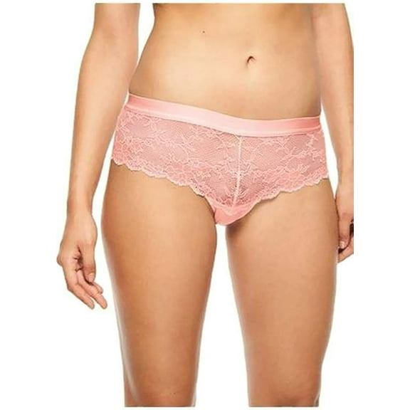 Chantelle Everyday Lace Hipster Lace Panty (Coral, XL)