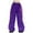 Purple-2, variant on Girl's Casual Elastic Waist Cargo Pants Multi Pockets Lightweight Cotton Solid Color Streetwear School 7-14 Years