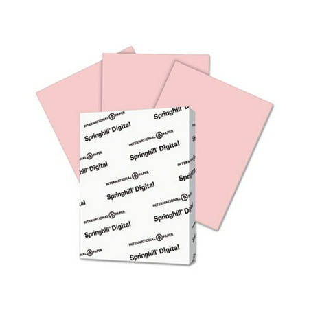 Springhill Digital Vellum Bristol Color Cover  67 lb  8 1/2 x 11  Pink  250 Sheets/Pack -SGH076000