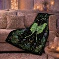 thumbnail image 6 of Mystical Luna Moth Moon Phases Peaceful Celestial Art, Peaceful Celestial Art Scene, Warm Flannel Blanket for Sunroom and Reading Nook, Garden Lovers Housewarming Gift, Celestial Home Decor, 6 of 9