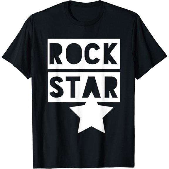 T-SHIRTRock Star. Monochrome Rock 'n' Roll, Mens & Womens Rockstar T-Shirt mens t shirt,black,women,funny,misfits,men,journey