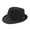 Black, variant on Dalrosia Short Brim Fedora Classic Summer Beach Sun Hat Panama Cap for Men Women