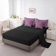 thumbnail image 6 of Homewish Cheetah Print 7-Piece King Bedding Set - Black Pink Leopard, 6 of 9