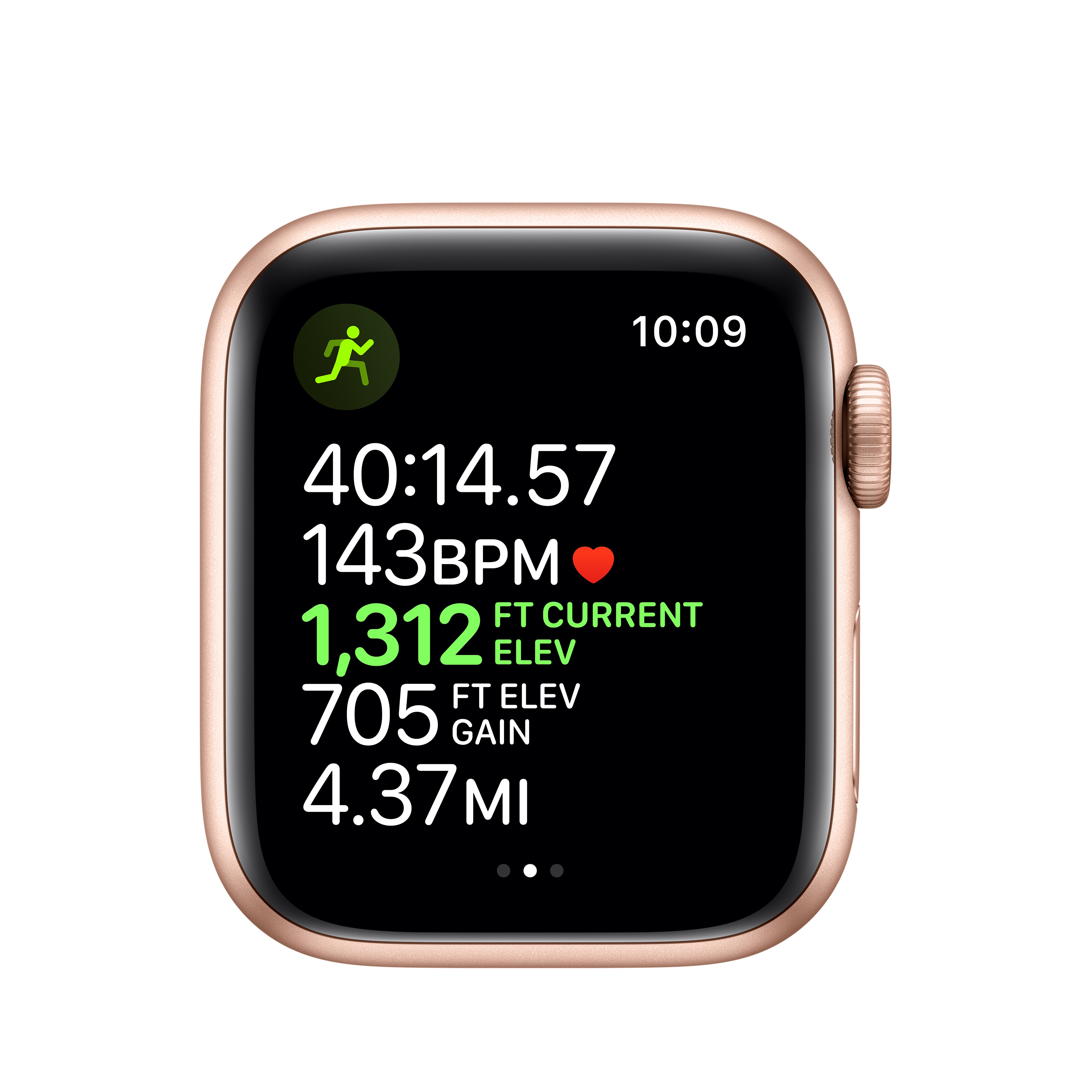 Apple Watch Series 5 GPS, 40mm Gold Aluminum Case with Pink Sand Sport Band - S/M & M/L - image 4 of 6