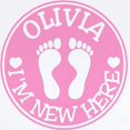 thumbnail image 2 of CafePress - OLIVIA Infant Bodysuit - Baby Light Bodysuit, Size Newborn - 24 Months, 2 of 4