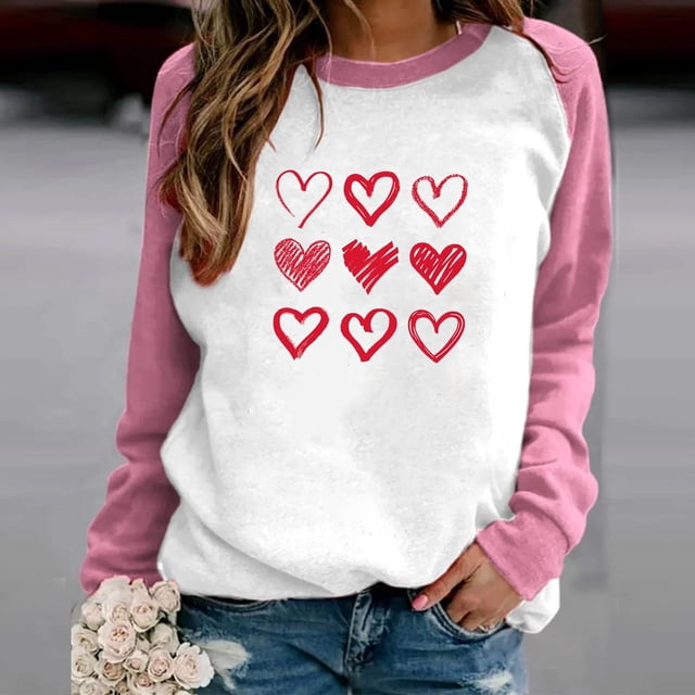 FcBaudy Chandails pour Femmes, Chandails Sans Capuchon, Chandails pour Femmes T-shirt Imprimé pour Femmes Blouse à Manches Longues Col Rond Chandail Décontracté Chandails à Capuchon Blouse pour Femmes