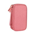 thumbnail image 2 of Abbracc Electronics Travel Organizer Travel Cable Organizer Bag for Cords Cables 2 layer 2 layer Pink, 2 of 9