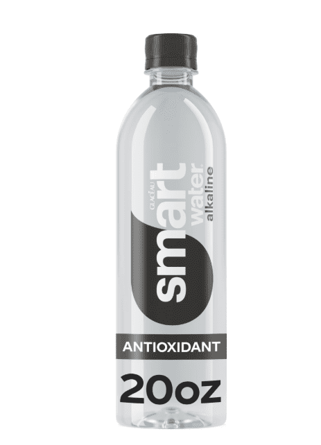 smartwater Alkaline with Antioxidant, Vapor-Distilled Water, 20 fl oz Bottles, 24 Pack