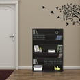 thumbnail image 2 of Furinno JAYA Space Saving Multimedia Storage Tower, Espresso, 2 of 6