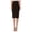 Brown, variant on Women's Casual Elastic Band High Waist Stretch Office Work Solid Midi Skirt