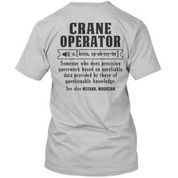 Velto Crane Operator T-Shirt Made in USA T-Shirt Made in USA All Size S-5XL