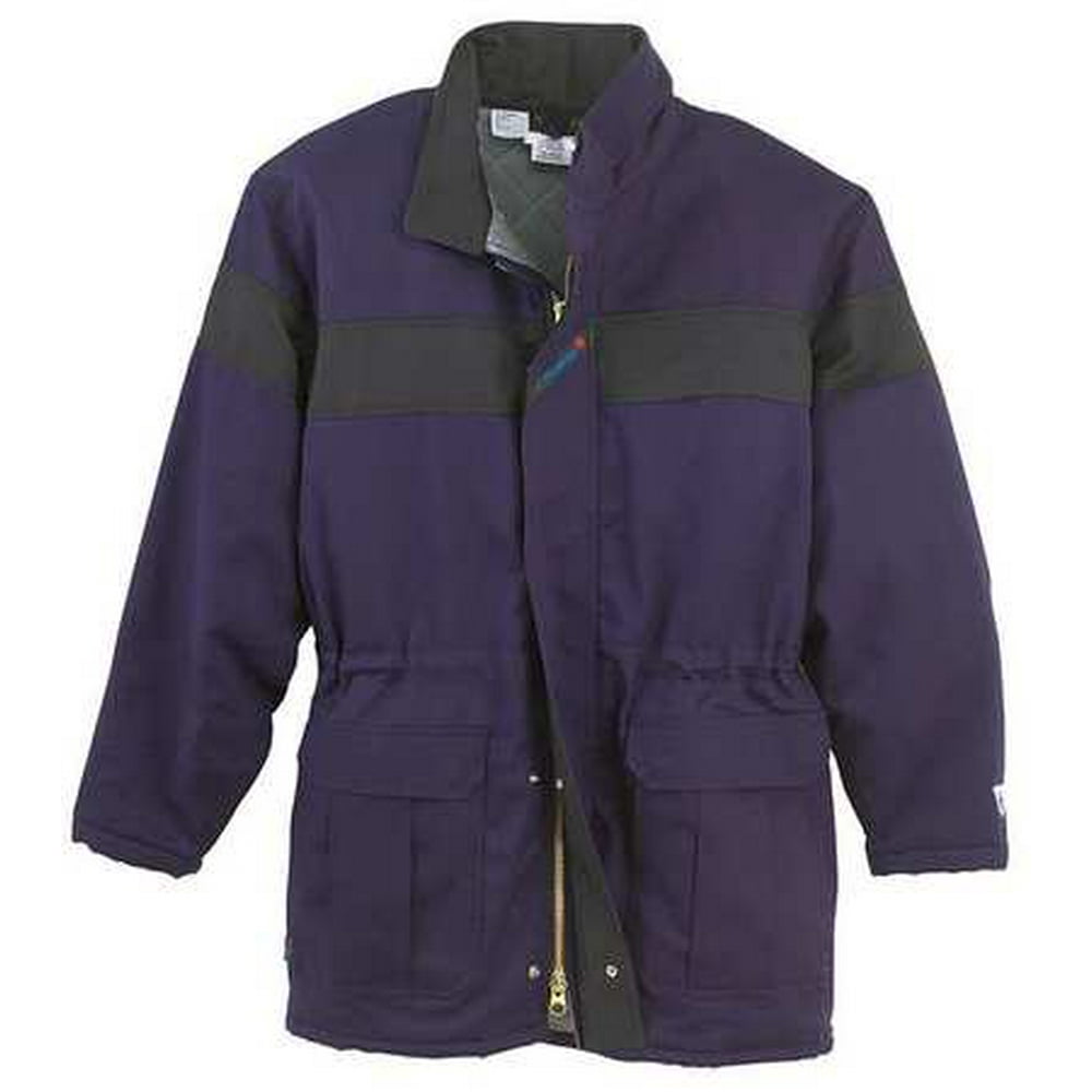 Workrite WORKRITE FR FlameResistant Parka,Navy,S,UltraSoft 510UT70NB