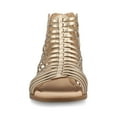thumbnail image 6 of Journee Womens Delilah Gladiator Sliver Wedge Sandals, Widths Available, 6 of 9