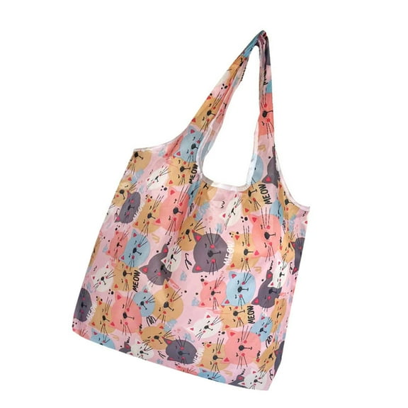 Necvior Convenient Reusable Shopper Bag Foldable and Water Resistant Grocery Bag with Ample Space for Travel Shopping Handbag