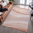 thumbnail image 6 of Addison Rugs Mayfield Premium Machine Washable Transitional Swirls Salmon Rectangle Rug, 9' x 12', 6 of 6