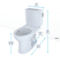 thumbnail image 2 of TOTO CST454CUFRG#01 Drake II 1G Two-Piece Elongated 1.0 GPF Universal Height Toilet with CeFiONtect and Right-Hand Trip, 2 of 5