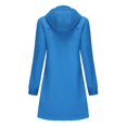 thumbnail image 6 of YDFCWXW Raincoat for Women, Long Rain Jacket Waterproof Coat Hooded Windbreaker Outdoor Active Sky Blue, XXL, 6 of 6