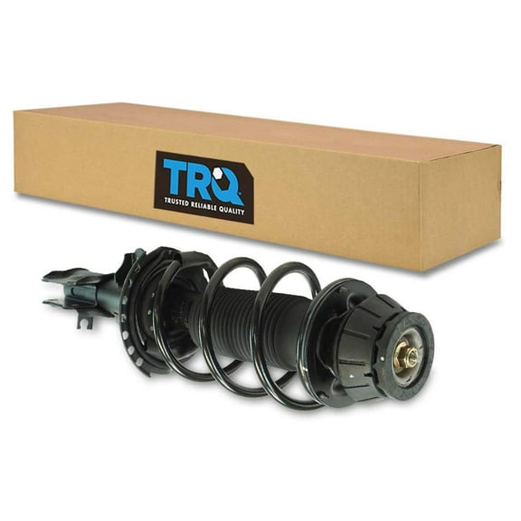 TRQ Front Left Complete Strut & Coil Spring Assembly Drivers Side Fits Select 2012-2017 Hyundai Accent Kia Rio