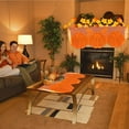 thumbnail image 6 of Fall Thanksgiving Decorations Mantle Scarf for Fireplace 20 x 60 Inch Orange Lace Pumpkin Maples Leaves Fireplace Mantle Scarves Cover Fall Decorations f, 6 of 6