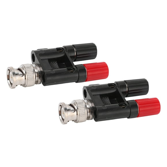 BNC Banana Adapter, Strong Connection 2pcs  Conductivity Universal Multi Purpose BNC Male To Banana Female Connector  For Electronic Equipment