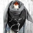 thumbnail image 1 of Bufanda estampada de moda, chal cálido simple y grueso Manténgase abrigado en las estaciones de otoño e invierno, 1 of 6