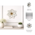 thumbnail image 6 of Lotus Flower for Home Room Wall Decor - Metal Wall Art for Living Room, Bedroom, and Bathroom Display - Modern Hanging Wall Decor for Dining, Entryway, and Hallway Accent - 3", White & Gold, 6 of 17
