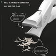 thumbnail image 4 of DUAIU Wide Jaw Nail Clippers for Thick Nails - Heavy Duty Toenail & Fingernail Cutter | Sharp Curved Blades for Men & Women | Professional Pedicure Tool (White), 4 of 8