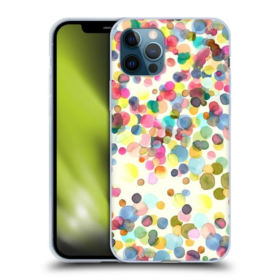 Head Case Designs Officially Licensed Ninola Watercolor Prints Dots Soft Gel Case Compatible with Apple iPhone 12 / iPhone 12 Pro