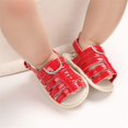 thumbnail image 2 of Infant Baby Girls Summer Sandals with Flower Soft Sole Newborn Toddler First Walker Crib Dress Shoes, 2 of 7