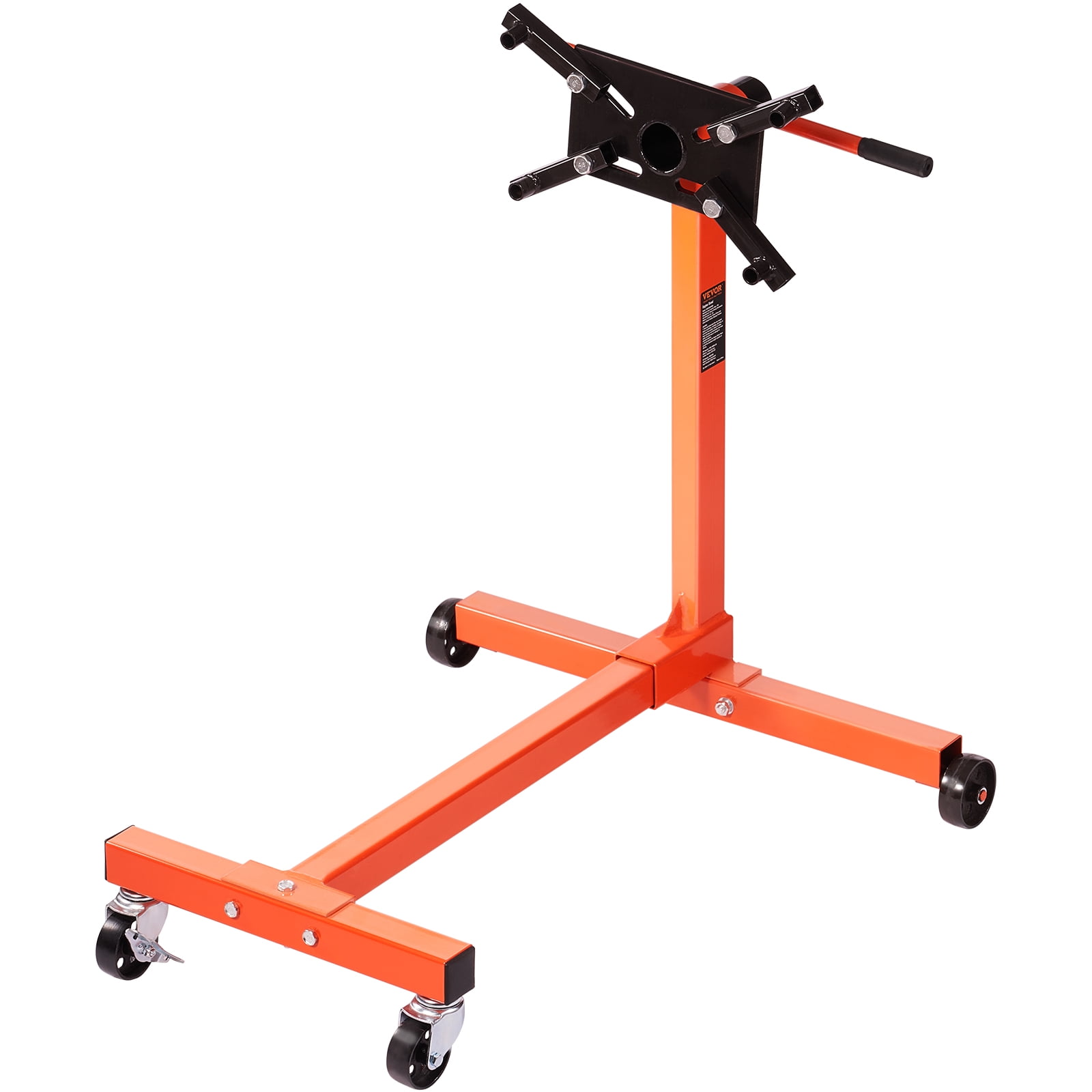 VEVOR Engine Stand 750lbs Motor Hoist Dolly 360 Degree Adjustable Mounting Head