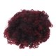 thumbnail image 1 of Cabello falso Cabello esponjoso Brotos Caterpillar Wig Bola de pelo Cabeza de accesorio Decoración de cabello para mujer Lady Girls (Claret), 1 of 5