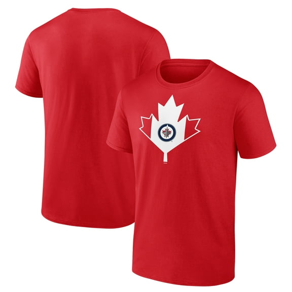 Men's  Red Winnipeg Jets Canada Day T-Shirt