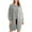 Grey, variant on Cute Cardigans Women Long Sleeved Lazy Style Loose Jacket Suspender Two Piece Sweater Light Weight Cardigan