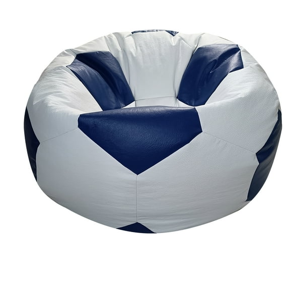 Puff Balón Soccer Kid's Blanco/Azul Lunics ® LUNICS Puff Soccer Ch BC/AZ