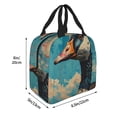 thumbnail image 3 of Lsque Blue Watercolor Duck Pattern Lunch Bag Women/Men Insulated Lunch Box,Small Leakproof Cooler Food Lunch Containers Reusable High Capacity Lunch Tote Bags, 3 of 6