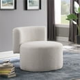 thumbnail image 2 of Meridian Furniture Como Cream Boucle Fabric Accent Chair, 2 of 7