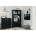 thumbnail image 3 of South Shore Vito Small 2-Door Storage Cabinet, in Pure Black, 3 of 11