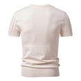 thumbnail image 3 of COSFO Mens Big and Tall T Shirts Knit Summer Short Sleeve Shirt Crew Neck Slim Fit Casual Solid Mens Shirts Xl, 3 of 5