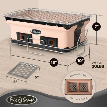 Fire Sense - Yakatori Charcoal Grill - Tan