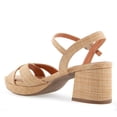 thumbnail image 6 of Alexis Bendel Ladies Natural Raffia/PU Sandals Size 6.5, 6 of 6