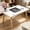 23.6"l Rectangular White, variant on Coffee Table, 31.5“ Low Coffee Tables with Solid Wood Legs, Floor Table Desk for Sitting on The Floor, Easy Assembly Small Japanese Coffee Table for Living Room, Apartment, Office (Large Tri Black)