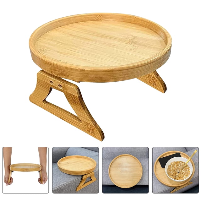 BRIGHTFUFU Sofa Tray Table for Couch Synthetic Material Multi-functional 1Pack