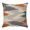 Orange, variant on Throw Pillow Covers, Yellow Abstract 16x16 Pillow Covers for Couch/Sofa/Bed, Boho Retro Zigzag Ikat Wave Modern Decorative Square Linen Cushion Pillowcase for Home Decor