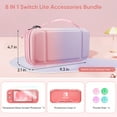 thumbnail image 2 of Fintie Case for Switch Lite, 8 in 1 Switch Lite Accessories Bundle with Nintendo Switch Lite Carrying Case, Soft TPU Clear Case, Switch Lite Screen Protector, Switch Thumb Grips, Fantasy Ombre, 2 of 8