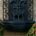 thumbnail image 5 of Sunnydaze French Lily Polystone Outdoor Wall Fountain, Lead Finish, 5 of 8
