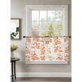 thumbnail image 2 of Orange Leaf Fruit Sheer Curtains 54 inches Long, Plant Nature Vintage Botanical Light Filtering Sheer Window Curtains Rod Pocket Voile Drapes for Bedroom Living Room, 52"W x 54"L 2 Panels, 2 of 7