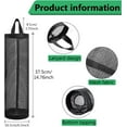 thumbnail image 2 of Mesh Garbage Bag Holder Dispensers, 4pcs Folding Hanging Storage Bag Trash bags Holder Organizer Recycling Grocery Pocket Containers for Home and Kitchen (Black+Yellow), 2 of 7